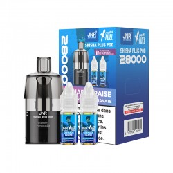 Cartouche Shisha Plus 28K + 2x10ml 20mg - JNR X FIGHTER FUEL