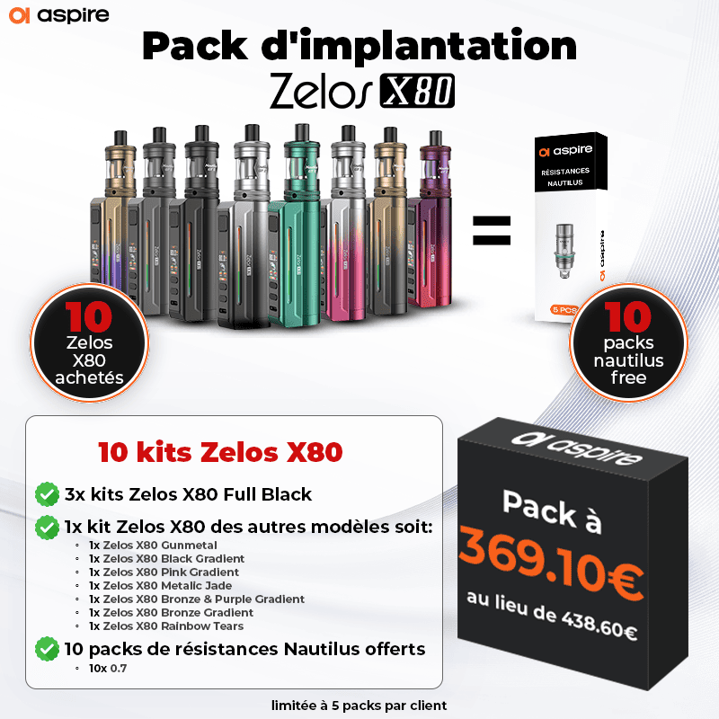 Pack d'implantation Zelos X80 - Aspire