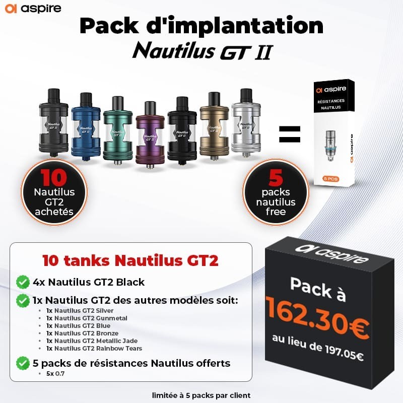 Pack d'implantation Nautilus GT2 – Aspire