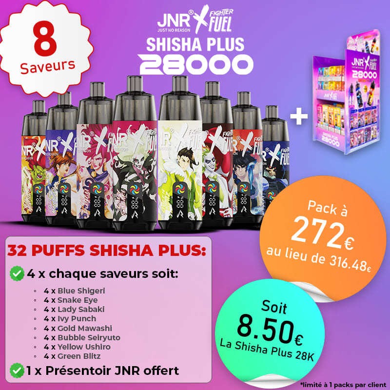 Pack d'implantation  Shisha Plus 28k - JNR x Fighter Fuel