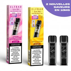 Cartouches pré-remplies ELFA 2ml par 2 - Elfbar