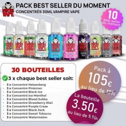 Pack 10 Best sellers du moment Concentrés 30 ml - Vampire Vape