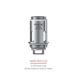 Résistances 0.25ohm pour Vape Pen par 5 - Smoktech