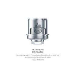 Résistances M2 pour TFV8 X-Baby par 3 - Smoktech