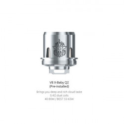 Résistances Q2 pour TFV8 X-Baby par 5 - Smoktech