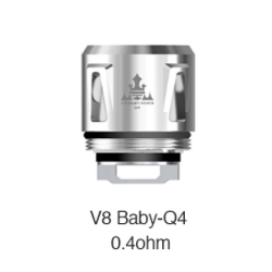 Résistances Q4 pour TFV8 Baby Par 5 - Smoktech