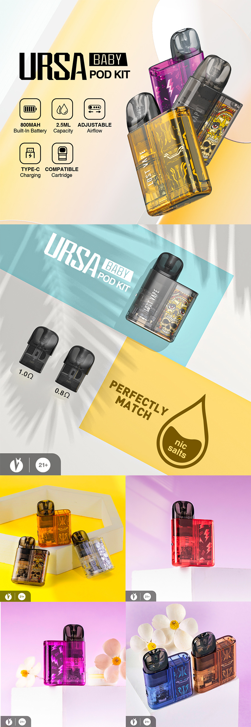 Ursa Baby Pod Kit Lost Vape
